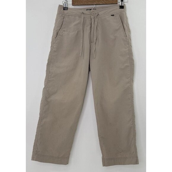 Rei Women’s UPF 50 Beige Pants Hiking Outdoors‎ Camping Nylon Size 2 FLAWS - Picture 1 of 16